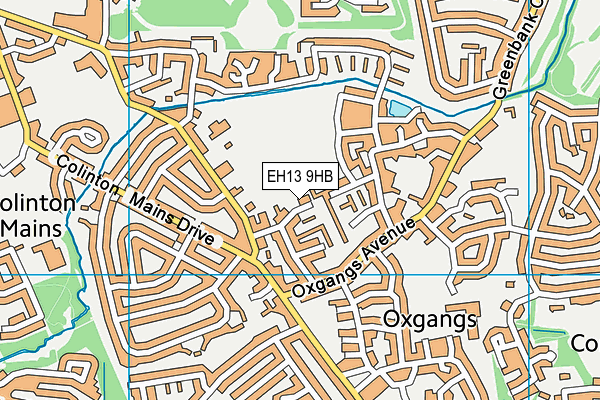 EH13 9HB map - OS VectorMap District (Ordnance Survey) EH13 9HB map - OS VectorMap District (Ordnance Survey)