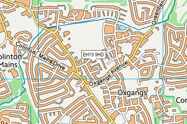 EH13 9HD map - OS VectorMap District (Ordnance Survey) EH13 9HD map - OS VectorMap District (Ordnance Survey)