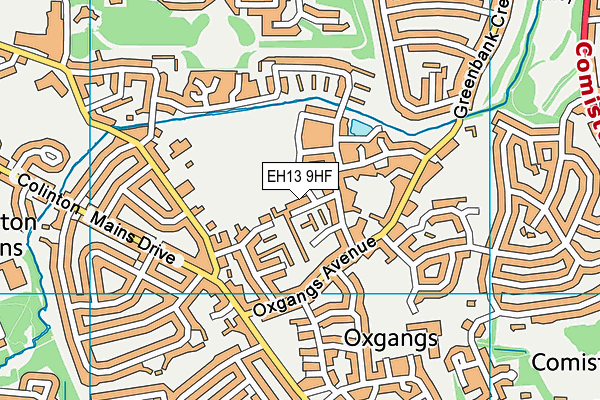 EH13 9HF map - OS VectorMap District (Ordnance Survey) EH13 9HF map - OS VectorMap District (Ordnance Survey)
