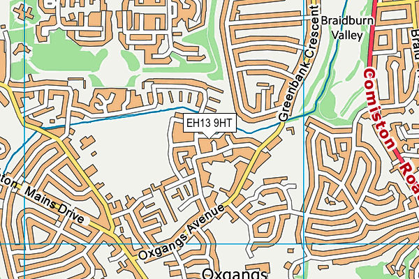 EH13 9HT map - OS VectorMap District (Ordnance Survey) EH13 9HT map - OS VectorMap District (Ordnance Survey)