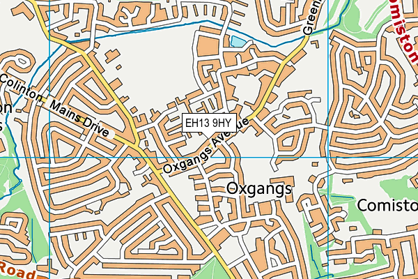 EH13 9HY map - OS VectorMap District (Ordnance Survey) EH13 9HY map - OS VectorMap District (Ordnance Survey)