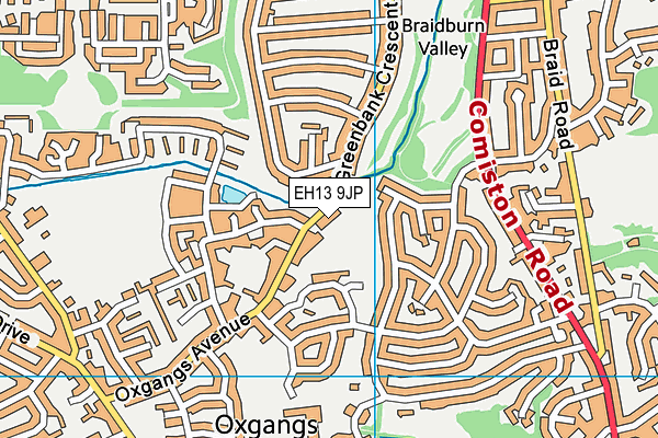 EH13 9JP map - OS VectorMap District (Ordnance Survey) EH13 9JP map - OS VectorMap District (Ordnance Survey)