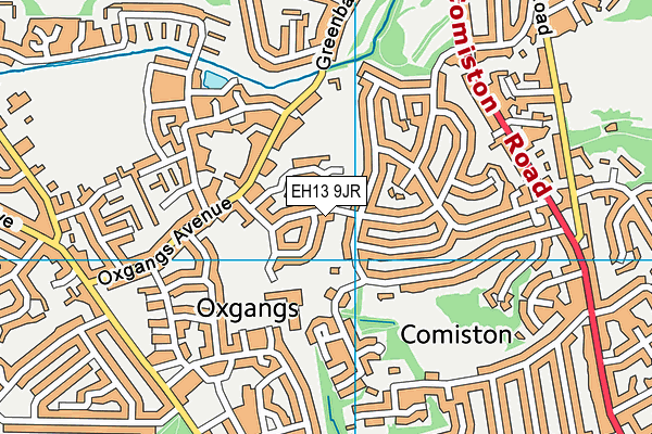 EH13 9JR map - OS VectorMap District (Ordnance Survey) EH13 9JR map - OS VectorMap District (Ordnance Survey)