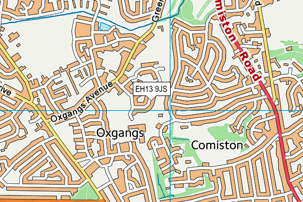 EH13 9JS map - OS VectorMap District (Ordnance Survey) EH13 9JS map - OS VectorMap District (Ordnance Survey)