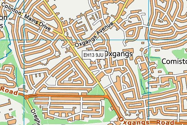 EH13 9JU map - OS VectorMap District (Ordnance Survey) EH13 9JU map - OS VectorMap District (Ordnance Survey)