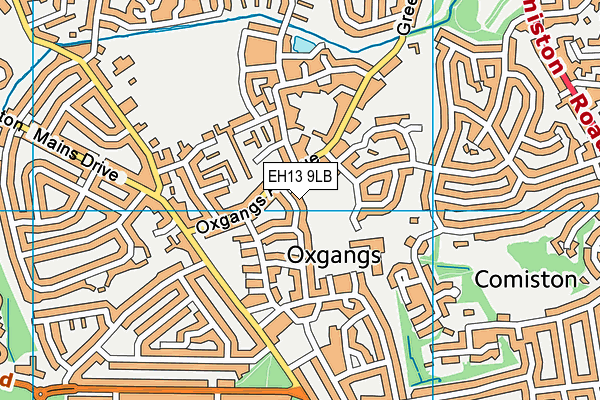EH13 9LB map - OS VectorMap District (Ordnance Survey) EH13 9LB map - OS VectorMap District (Ordnance Survey)