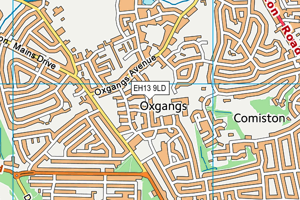 EH13 9LD map - OS VectorMap District (Ordnance Survey) EH13 9LD map - OS VectorMap District (Ordnance Survey)