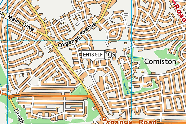 EH13 9LF map - OS VectorMap District (Ordnance Survey) EH13 9LF map - OS VectorMap District (Ordnance Survey)