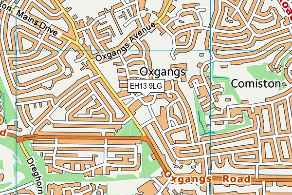 EH13 9LG map - OS VectorMap District (Ordnance Survey) EH13 9LG map - OS VectorMap District (Ordnance Survey)