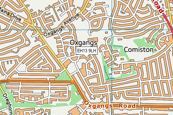 EH13 9LH map - OS VectorMap District (Ordnance Survey) EH13 9LH map - OS VectorMap District (Ordnance Survey)