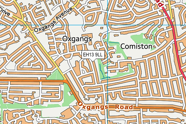 EH13 9LL map - OS VectorMap District (Ordnance Survey) EH13 9LL map - OS VectorMap District (Ordnance Survey)