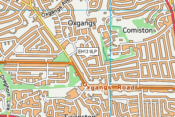 EH13 9LP map - OS VectorMap District (Ordnance Survey) EH13 9LP map - OS VectorMap District (Ordnance Survey)