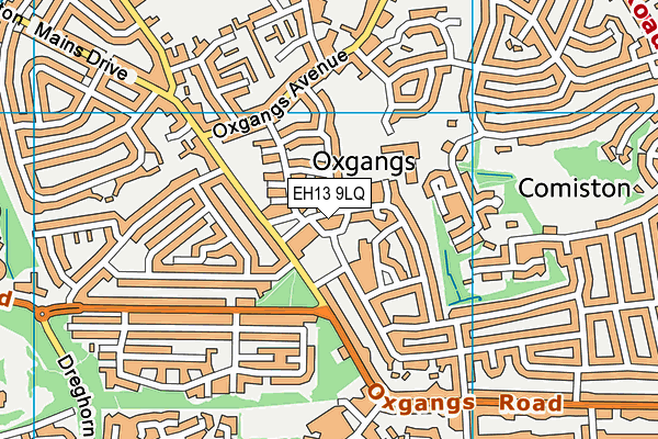 EH13 9LQ map - OS VectorMap District (Ordnance Survey) EH13 9LQ map - OS VectorMap District (Ordnance Survey)