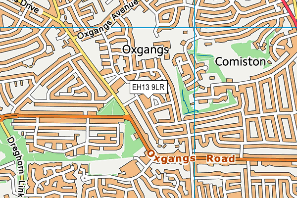 EH13 9LR map - OS VectorMap District (Ordnance Survey) EH13 9LR map - OS VectorMap District (Ordnance Survey)