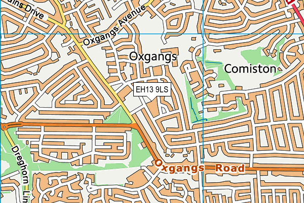 EH13 9LS map - OS VectorMap District (Ordnance Survey) EH13 9LS map - OS VectorMap District (Ordnance Survey)