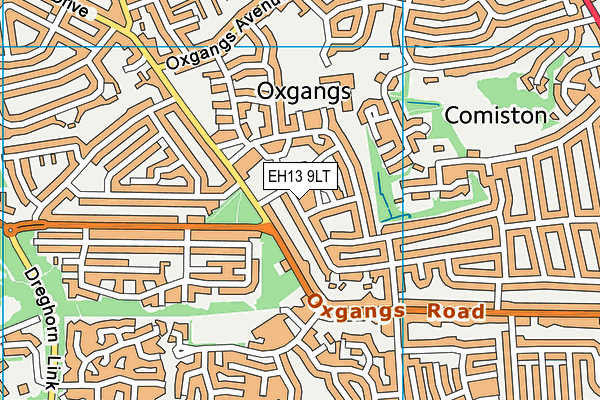 EH13 9LT map - OS VectorMap District (Ordnance Survey) EH13 9LT map - OS VectorMap District (Ordnance Survey)