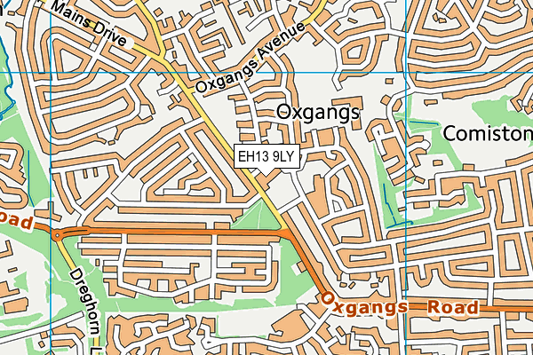 EH13 9LY map - OS VectorMap District (Ordnance Survey) EH13 9LY map - OS VectorMap District (Ordnance Survey)