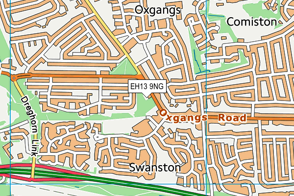 EH13 9NG map - OS VectorMap District (Ordnance Survey) EH13 9NG map - OS VectorMap District (Ordnance Survey)