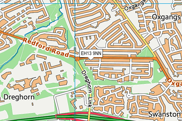 EH13 9NN map - OS VectorMap District (Ordnance Survey) EH13 9NN map - OS VectorMap District (Ordnance Survey)