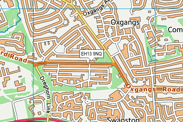 EH13 9NQ map - OS VectorMap District (Ordnance Survey) EH13 9NQ map - OS VectorMap District (Ordnance Survey)