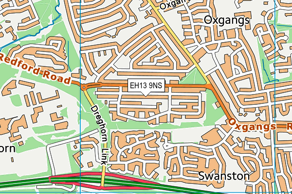 EH13 9NS map - OS VectorMap District (Ordnance Survey) EH13 9NS map - OS VectorMap District (Ordnance Survey)