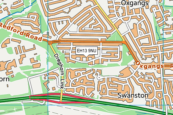 EH13 9NU map - OS VectorMap District (Ordnance Survey) EH13 9NU map - OS VectorMap District (Ordnance Survey)