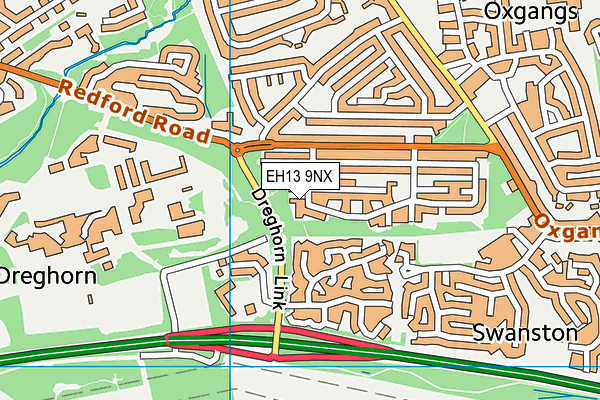 EH13 9NX map - OS VectorMap District (Ordnance Survey) EH13 9NX map - OS VectorMap District (Ordnance Survey)