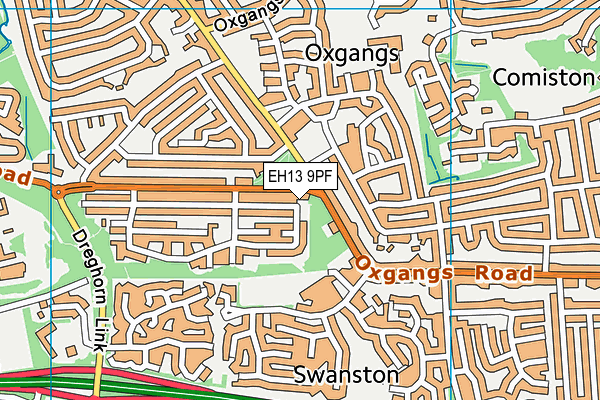 EH13 9PF map - OS VectorMap District (Ordnance Survey) EH13 9PF map - OS VectorMap District (Ordnance Survey)