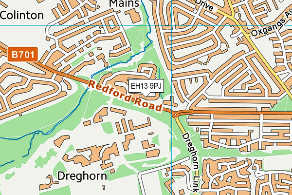 EH13 9PJ map - OS VectorMap District (Ordnance Survey) EH13 9PJ map - OS VectorMap District (Ordnance Survey)