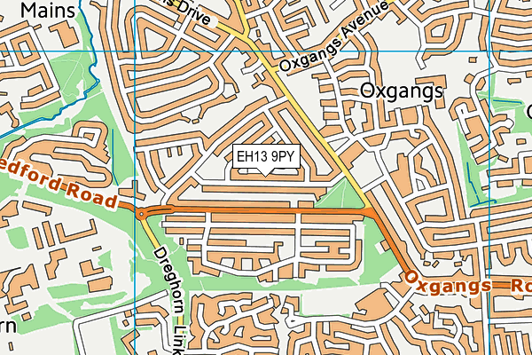 EH13 9PY map - OS VectorMap District (Ordnance Survey) EH13 9PY map - OS VectorMap District (Ordnance Survey)