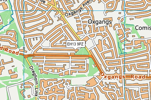 EH13 9PZ map - OS VectorMap District (Ordnance Survey) EH13 9PZ map - OS VectorMap District (Ordnance Survey)