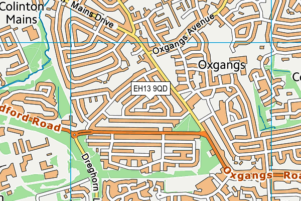 EH13 9QD map - OS VectorMap District (Ordnance Survey) EH13 9QD map - OS VectorMap District (Ordnance Survey)