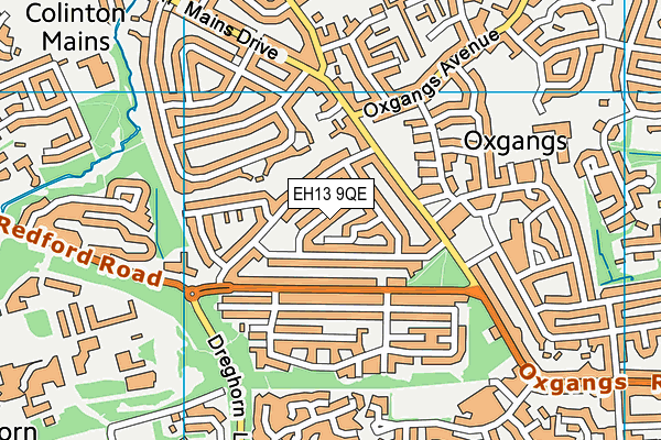 EH13 9QE map - OS VectorMap District (Ordnance Survey) EH13 9QE map - OS VectorMap District (Ordnance Survey)