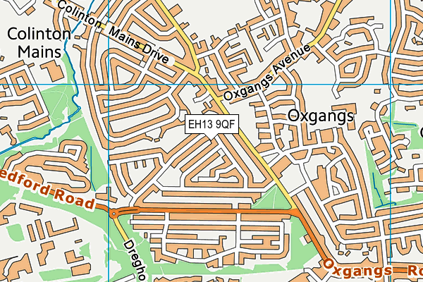EH13 9QF map - OS VectorMap District (Ordnance Survey) EH13 9QF map - OS VectorMap District (Ordnance Survey)