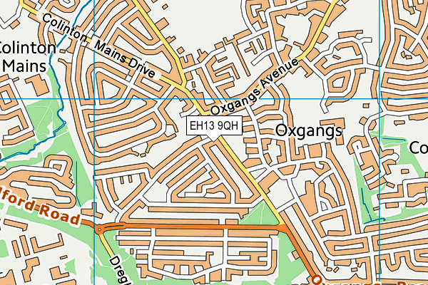 EH13 9QH map - OS VectorMap District (Ordnance Survey) EH13 9QH map - OS VectorMap District (Ordnance Survey)