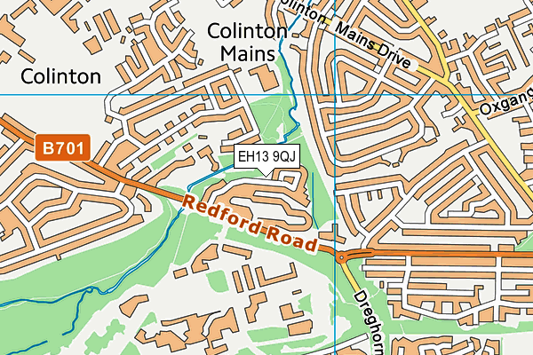 EH13 9QJ map - OS VectorMap District (Ordnance Survey) EH13 9QJ map - OS VectorMap District (Ordnance Survey)