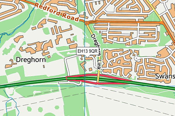 EH13 9QR map - OS VectorMap District (Ordnance Survey) EH13 9QR map - OS VectorMap District (Ordnance Survey)