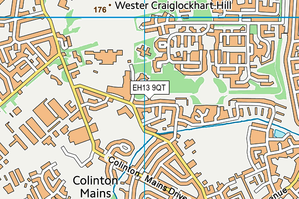 EH13 9QT map - OS VectorMap District (Ordnance Survey) EH13 9QT map - OS VectorMap District (Ordnance Survey)