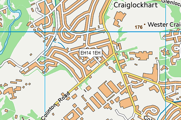 EH14 1EH map - OS VectorMap District (Ordnance Survey) EH14 1EH map - OS VectorMap District (Ordnance Survey)