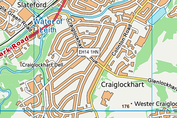 EH14 1HN map - OS VectorMap District (Ordnance Survey) EH14 1HN map - OS VectorMap District (Ordnance Survey)