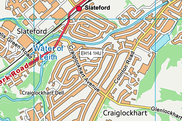 EH14 1HU map - OS VectorMap District (Ordnance Survey) EH14 1HU map - OS VectorMap District (Ordnance Survey)
