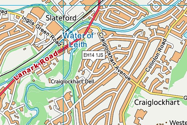EH14 1JS map - OS VectorMap District (Ordnance Survey) EH14 1JS map - OS VectorMap District (Ordnance Survey)