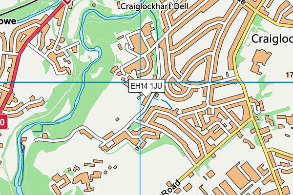 EH14 1JU map - OS VectorMap District (Ordnance Survey) EH14 1JU map - OS VectorMap District (Ordnance Survey)