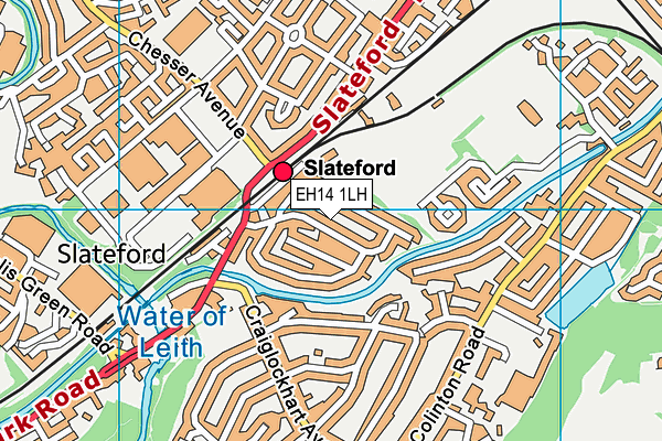 EH14 1LH map - OS VectorMap District (Ordnance Survey) EH14 1LH map - OS VectorMap District (Ordnance Survey)