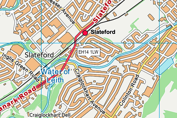 EH14 1LW map - OS VectorMap District (Ordnance Survey) EH14 1LW map - OS VectorMap District (Ordnance Survey)