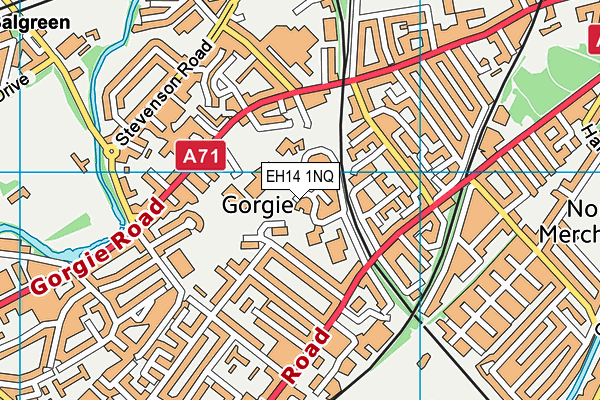 EH14 1NQ map - OS VectorMap District (Ordnance Survey) EH14 1NQ map - OS VectorMap District (Ordnance Survey)