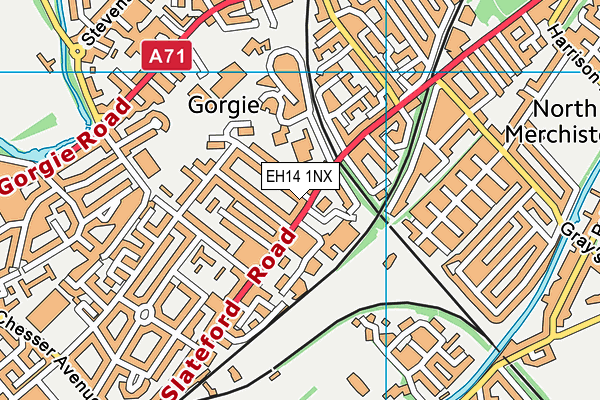 EH14 1NX map - OS VectorMap District (Ordnance Survey) EH14 1NX map - OS VectorMap District (Ordnance Survey)