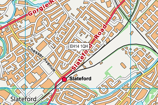 EH14 1QH map - OS VectorMap District (Ordnance Survey) EH14 1QH map - OS VectorMap District (Ordnance Survey)