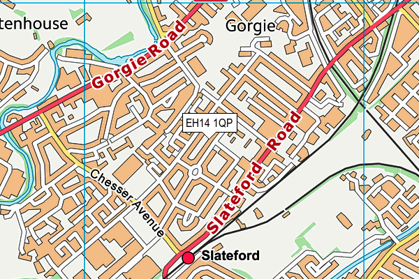 EH14 1QP map - OS VectorMap District (Ordnance Survey) EH14 1QP map - OS VectorMap District (Ordnance Survey)