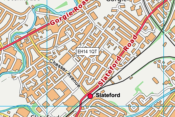 EH14 1QT map - OS VectorMap District (Ordnance Survey) EH14 1QT map - OS VectorMap District (Ordnance Survey)